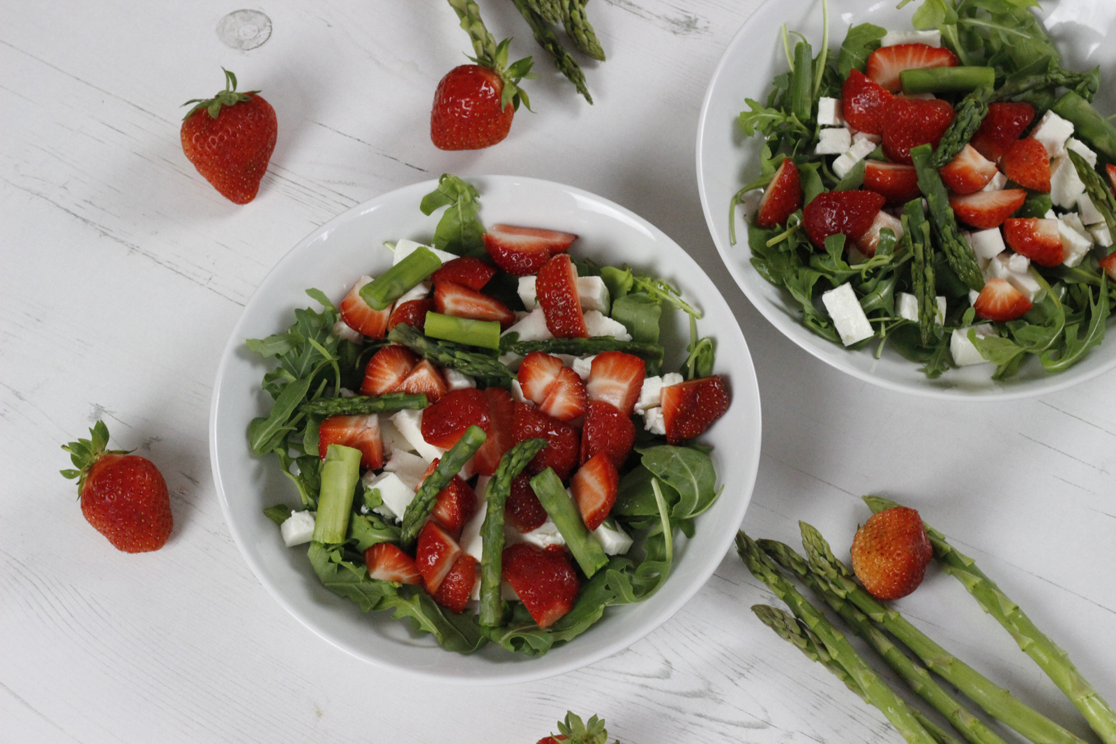 [Mhmittwoch] Spargel Erdbeeren &amp; Feta Salat mit Zitronendressing ...