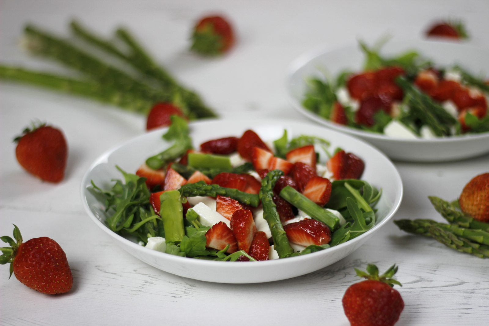 [Mhmittwoch] Spargel Erdbeeren &amp; Feta Salat mit Zitronendressing ...