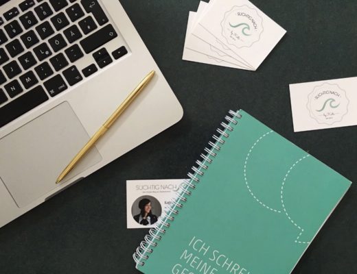 Blogger Konferenzen Visitenkarten Flatlay