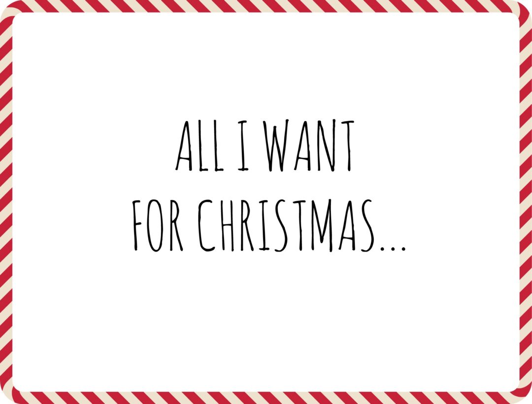 Christmas Wishlist