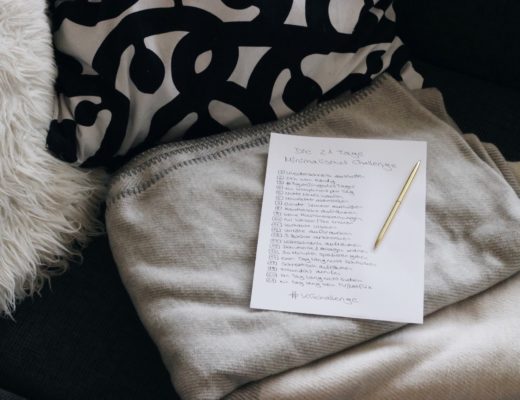 Minimalismus Challenge Kreatiefgründig Süchtig nach Lifestyleblog